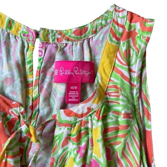 LILLY PULITZER FOR TARGET CHALLIS ROMPER HAPPY PLACE - Picture 2 of 5